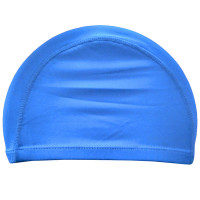 Шапочка для плавания Sportex взрослая текстиль (голубая) C33535