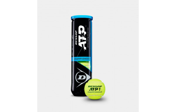 Мяч теннисный Dunlop ATP Championship 4B, 601333, уп.4ш, одобр. ITF, нат.резина,фетр. 600_380