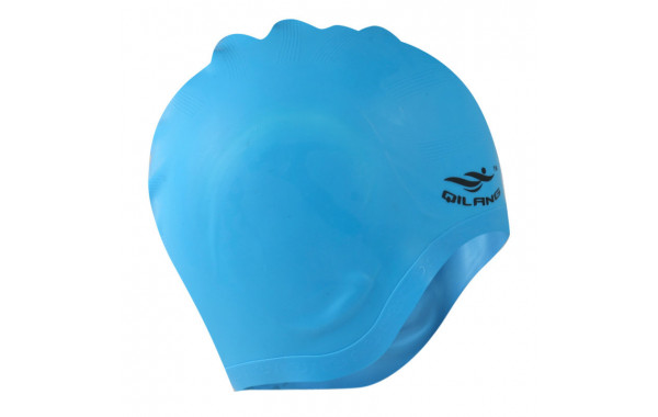 Шапочка для плавания силиконовая анатомическая (голубая) Sportex E41553 600_380