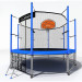 Батут i-Jump Classic Basket 8FT 244 см с нижней сетью и лестницей синий 75_75