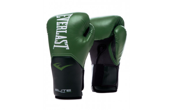 Боксерские перчатки тренировочные Everlast Elite ProStyle 12oz зел. P00002341 600_380