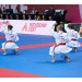 Кимоно для карате подростковое Adidas K999 Shori Karate Uniform Kata WKF белое с черным логотипом 75_75