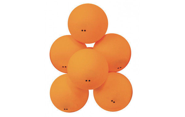 Мячи для настольного тенниса Atemi 2*, пластик, 40+, оранж., 6 шт., ATB201 600_380