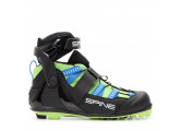 Лыжероллерные ботинки Spine SNS Skiroll Skate Pro 7 синий\черный\салатовый