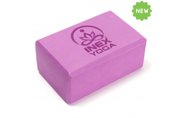 Блок для йоги Inex EVA Yoga Block YGBK-PR119 23x15x10 см, сливовый 600_380