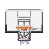 Баскетбольный щит регулируемый Unix Line B-Backboard-PC 50"x32" R45 BSBS50APCBK