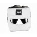 Шлем для единоборств с бампером Clinch Face Guard C149 бело-серебристый 75_75