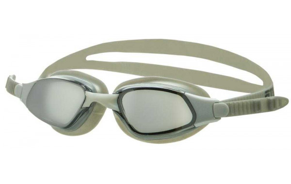 Очки для плавания Atemi B302M белый, серый, зеркальные 600_380