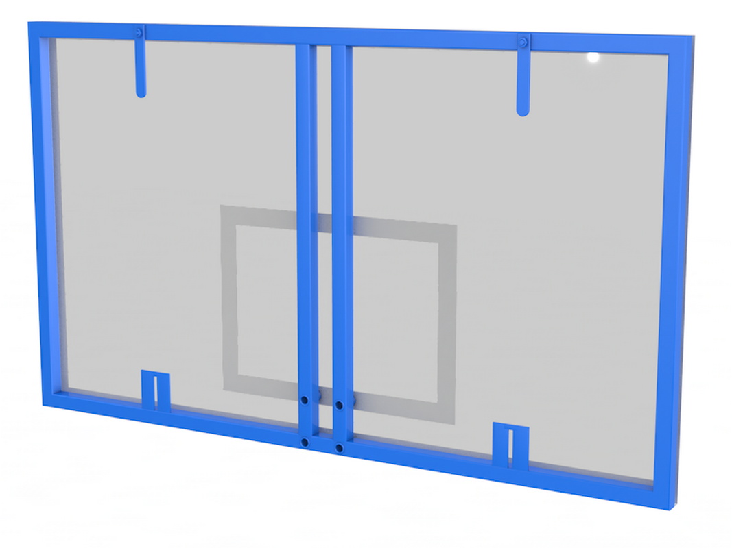Щит баскетбольный профессиональный Glav из поликарбоната (для ферм и стоек) 01.200-1 1067_800