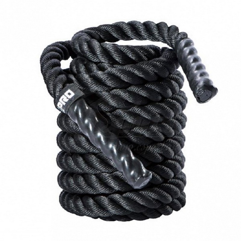 Тренировочный канат Live Pro Battle Rope LP8170-S1 3,8 см x 9 м, черный 800_800