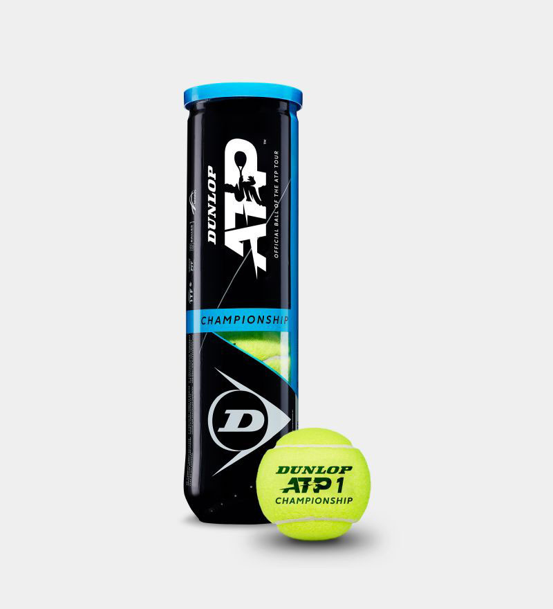 Мяч теннисный Dunlop ATP Championship 4B, 601333, уп.4ш, одобр. ITF, нат.резина,фетр. 800_880