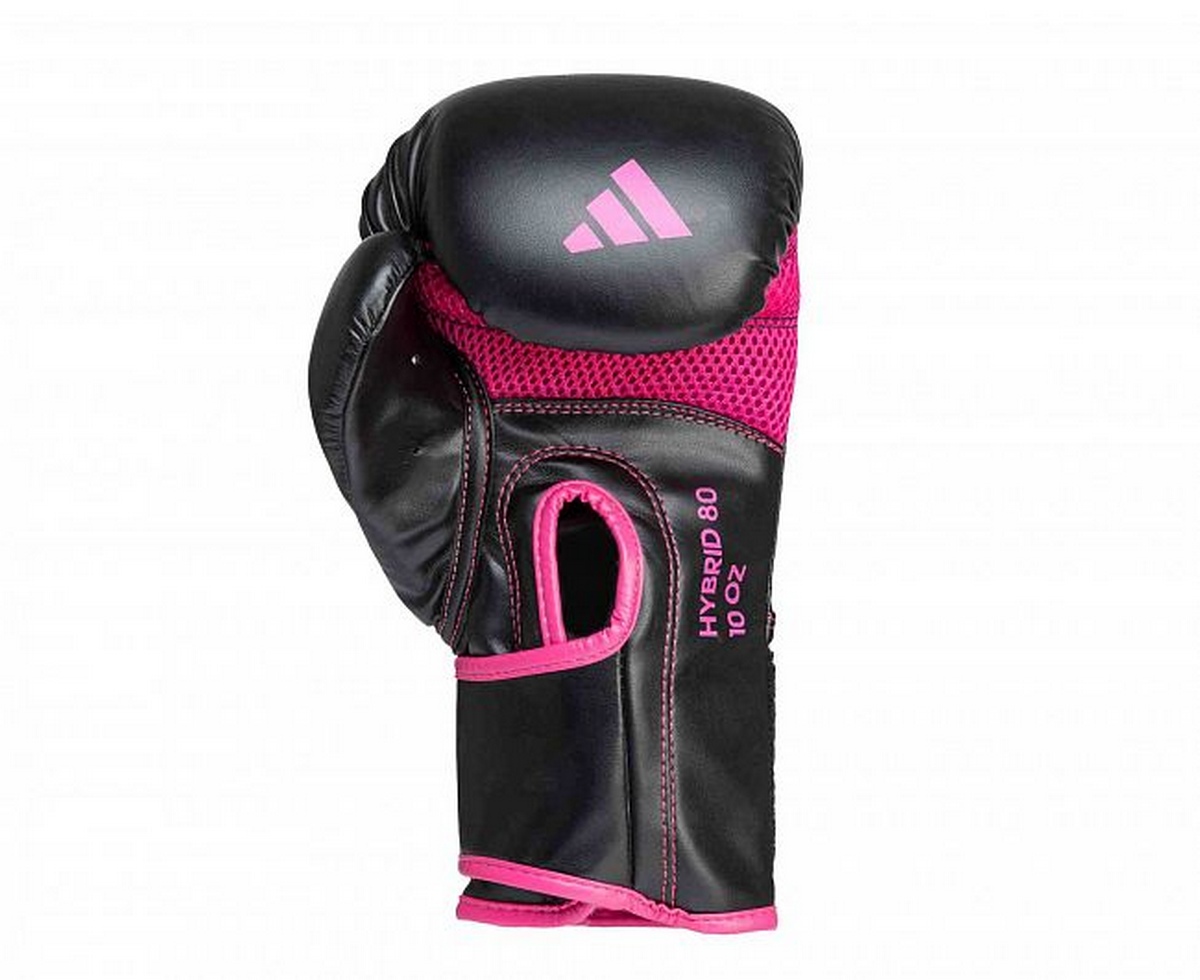 Перчатки боксерские Adidas Hybrid 80 adiH80 черно-розовый 1200_980