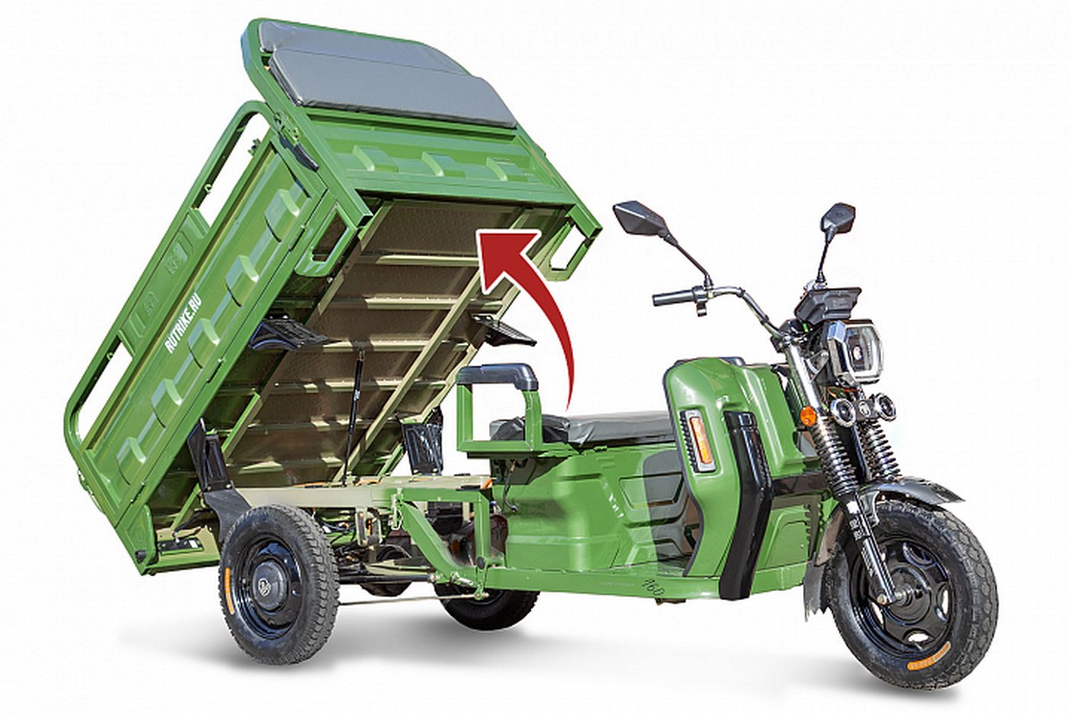 Грузовой электротрицикл RuTrike Маяк 1600 60V1000W 024454-2749 темно-синий матовый 1200_800