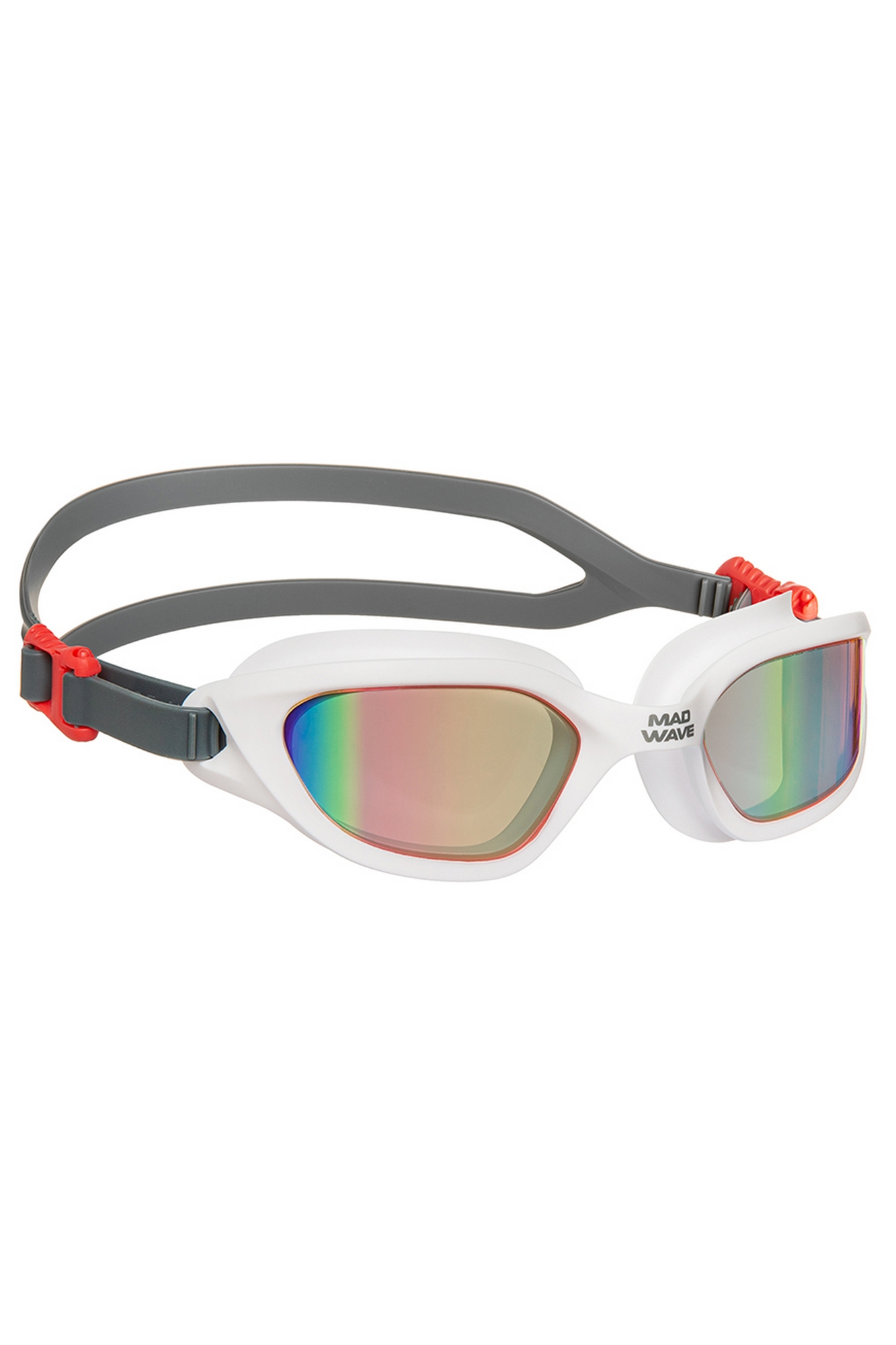 Очки для плавания Mad Wave F Motion rainbow M0424 24 0 02W Белый 1333_2000