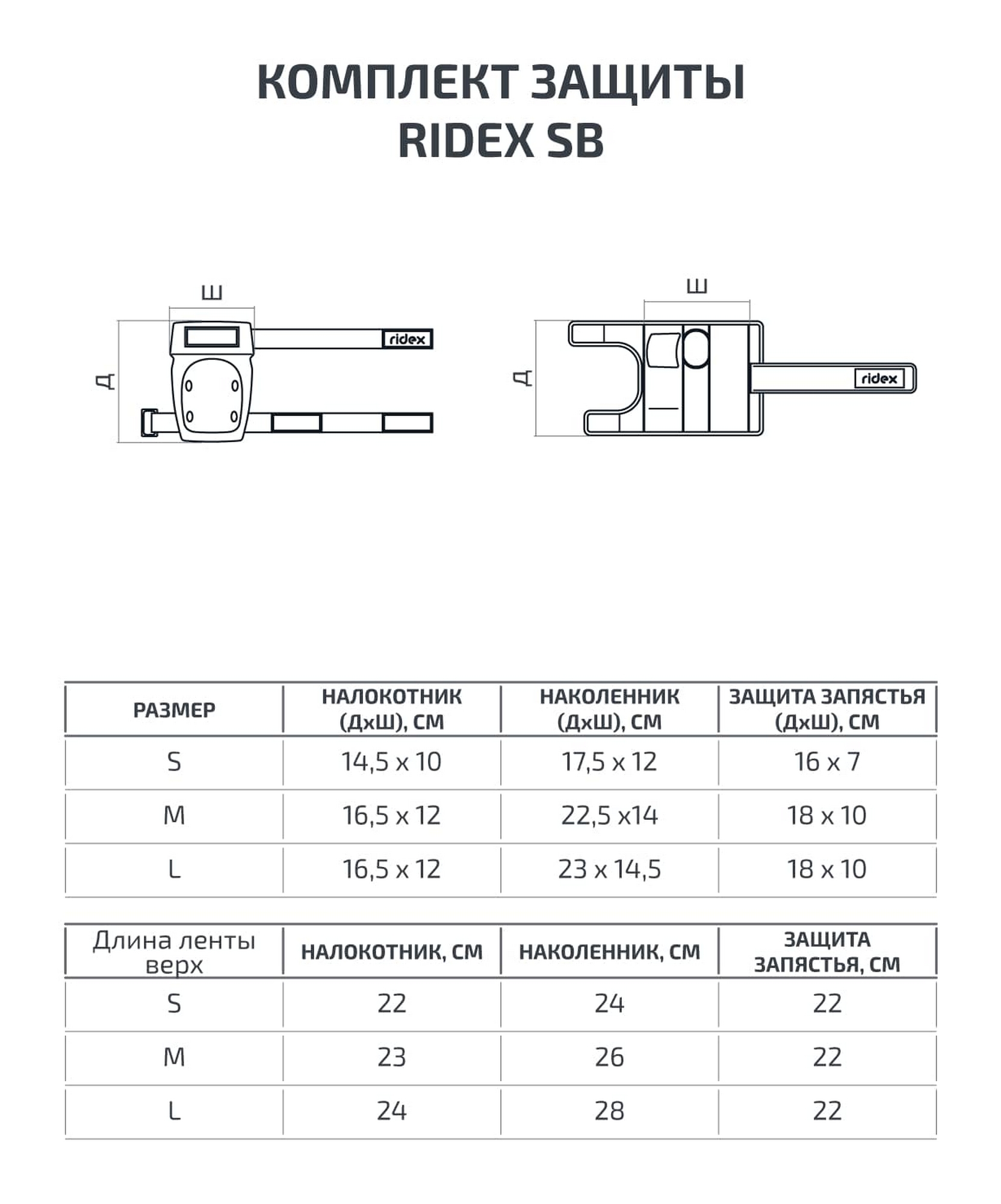 Комплект защиты Ridex SB черный 1663_2000