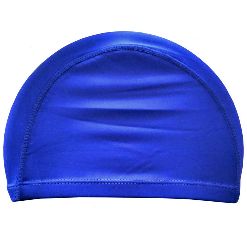 Шапочка для плавания Sportex взрослая текстиль (синяя) C33534 800_800