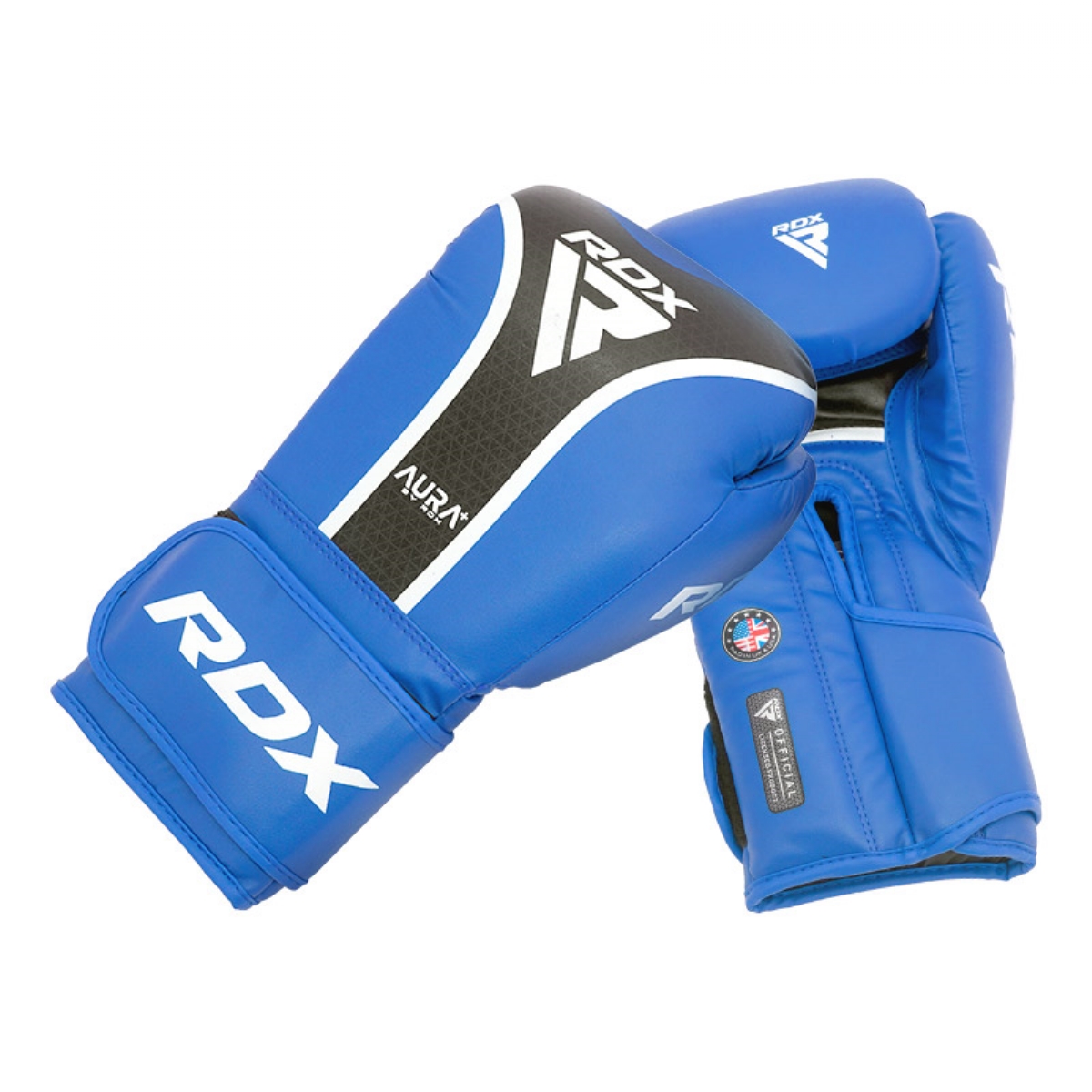 Перчатки RDX Aura Plus T-17 BGR-T17UB-14OZ+ синий\черный 1200_1200