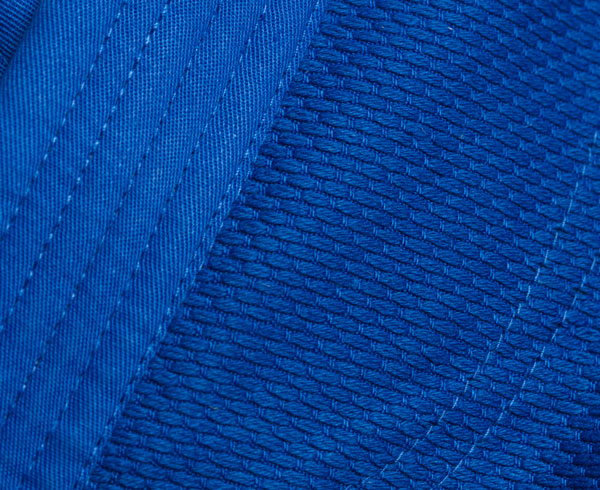 Кимоно для дзюдо подростковое Adidas Club J350B синее с белыми полосками 600_490