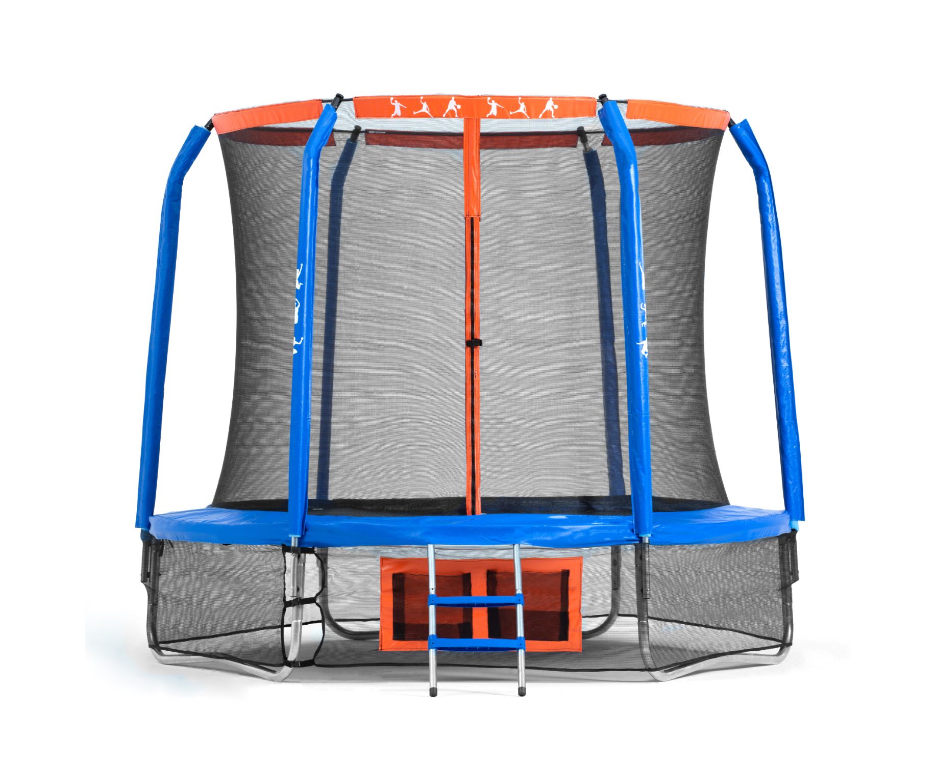 Батут DFC Jump Basket 8ft внутр.сетка, лестница (244cм) 8FT-JBSK-B 1834_1500