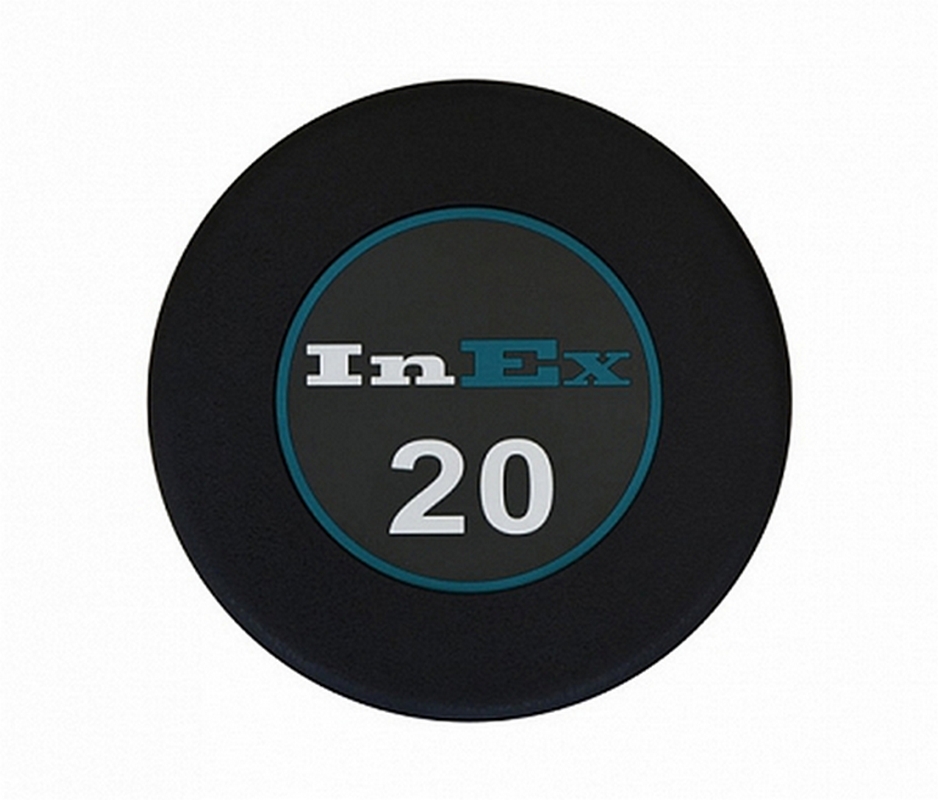 Фиксированные обрезиненные гантели 30кг Inex GMAX GRD-N-30KG 938_800