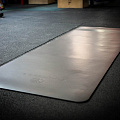 Коврик для йоги 184х61,5х0,5 см YouSteel Yoga Mat, PU-rubber, черный+серый 120_120
