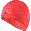Шапочка для плавания силиконовая Bubble Cap (красная) Sportex E41535 120_120