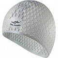 Шапочка для плавания силиконовая Bubble Cap (серебро) Sportex E41537 120_120