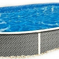 Морозоустойчивый бассейн овальный 550х370х120см Azuro Rattan комплект Standart (фильтр Poolmagic) 54132 120_120